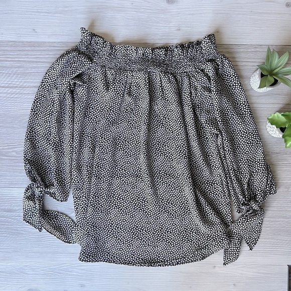 MICHAEL KORS galyn off the shoulder top size S NWT - Picture 1 of 13